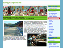 Tablet Screenshot of patongbeachphuket.net